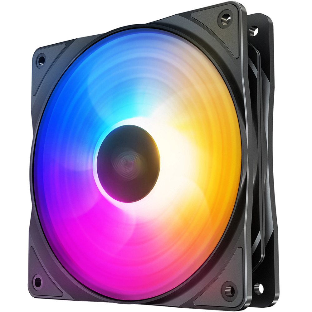 VENTILADORES DEEPCOOL RF120 FS 3FAN LED 120MM / DP-FLED3-RF120FS-3P