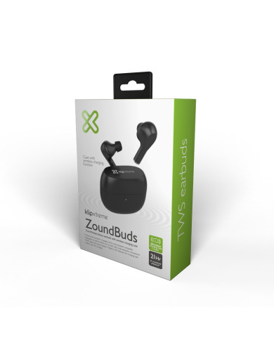 AUDIFONOS KLIPX KTE-250BK ZOUNDBUDS INEAR BLUETOOTH 21H TWS / KTE250BK