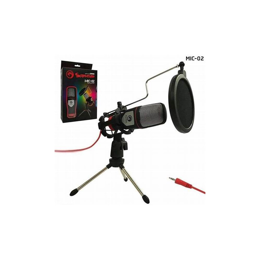 MICROFONO MARVO MIC-02 STUDIO OMNI ERGO STREAMING