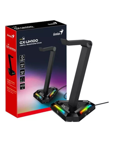 SOPORTE HEADSET GENIUS GX-UH100 RGB GAMING