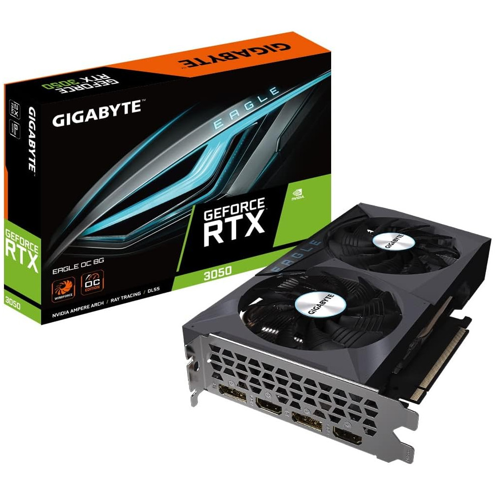 TARJETA DE VIDEO GIGABYTE 8GB RTX3050 EAGLE WINDFORCE 2FAN