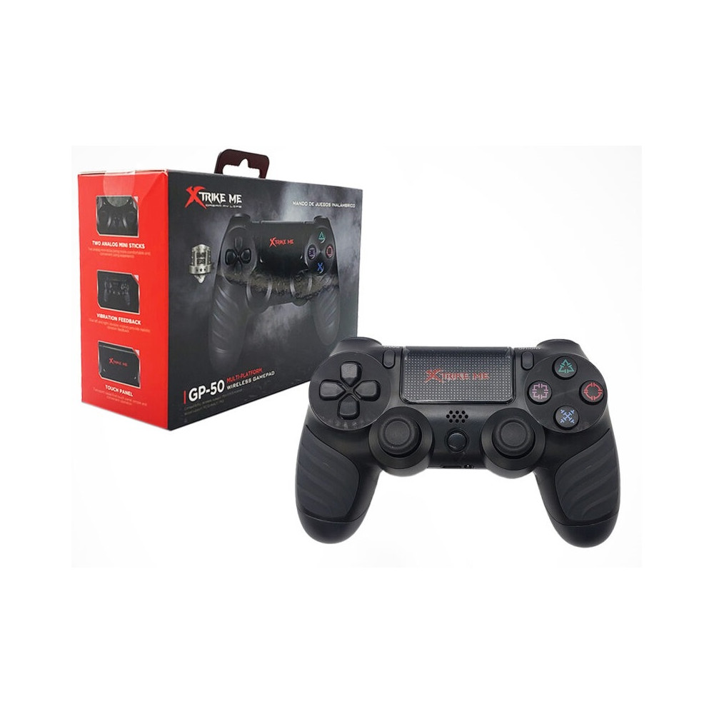 GAMEPAD XTRIKE ME GP-50 WIRELESS ERGO 10MTS PS4/IOS13/Android/PC/D-INPUT/ PS3