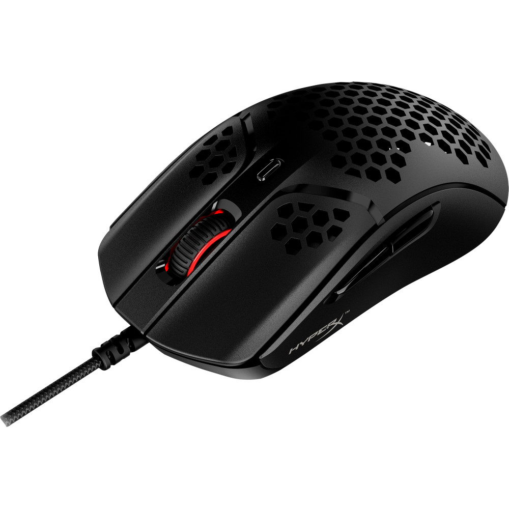 MOUSE HYPERX PULSEFIRE HASTE USB NEGRO RGB