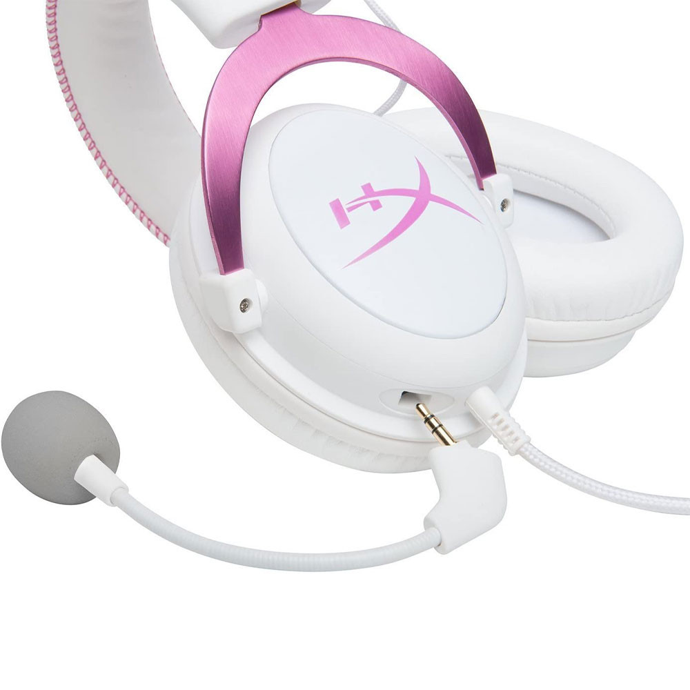 HEADSET HYPERX CLOUD II ROSADO/BLANCO USB 7.1 SURROUND