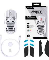 MOUSE HYPERX PULSEFIRE HASTE RGB WIRELESS BLANCO