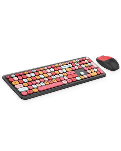 COMBO TECLADO Y MOUSE DESKTOP KIT TF350 T-WOLF WIRELESS