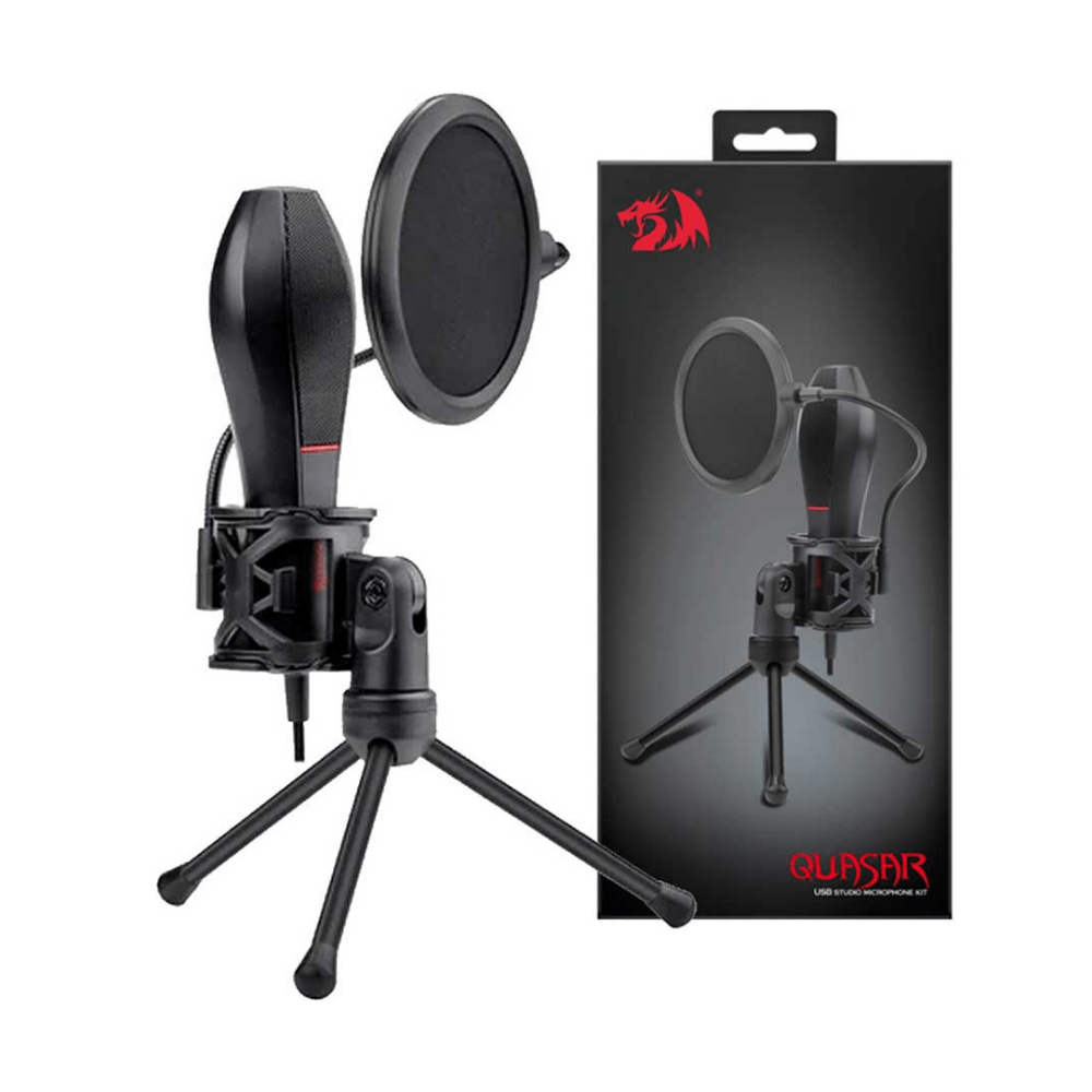 MICROFONO GAMER REDRAGON QUASAR2 GM200-1 STUDIO PRO SOUND