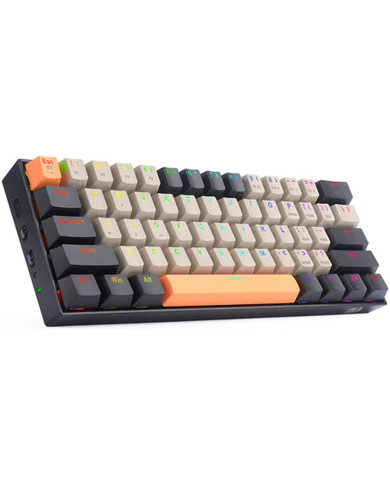 TECLADO GAMER REDRAGON K530-OG NARANJA DRACONIC PRO WIRELESS