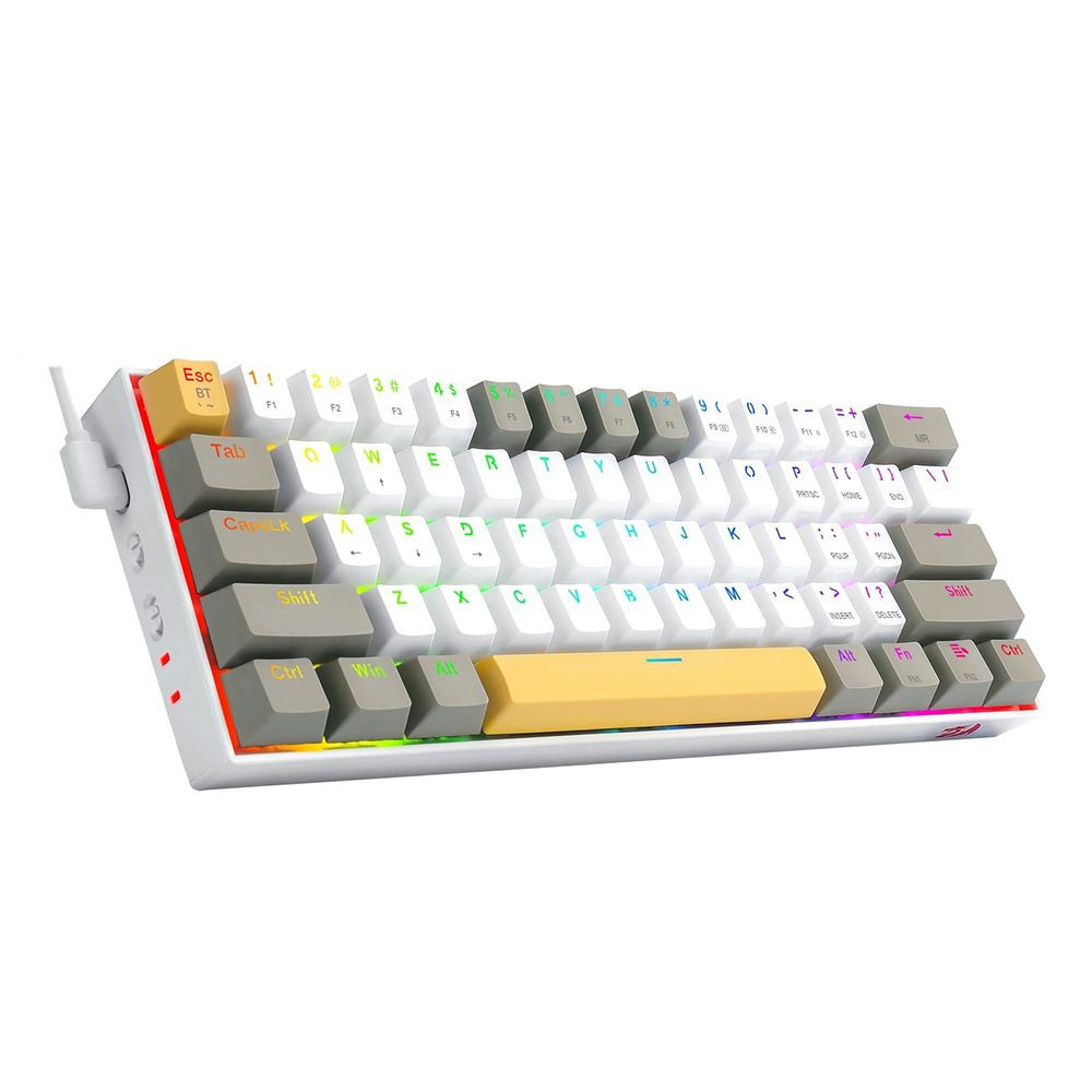 TECLADO GAMER REDRAGON K530-YL AMARILLO DRACONIC PRO WIRELESS