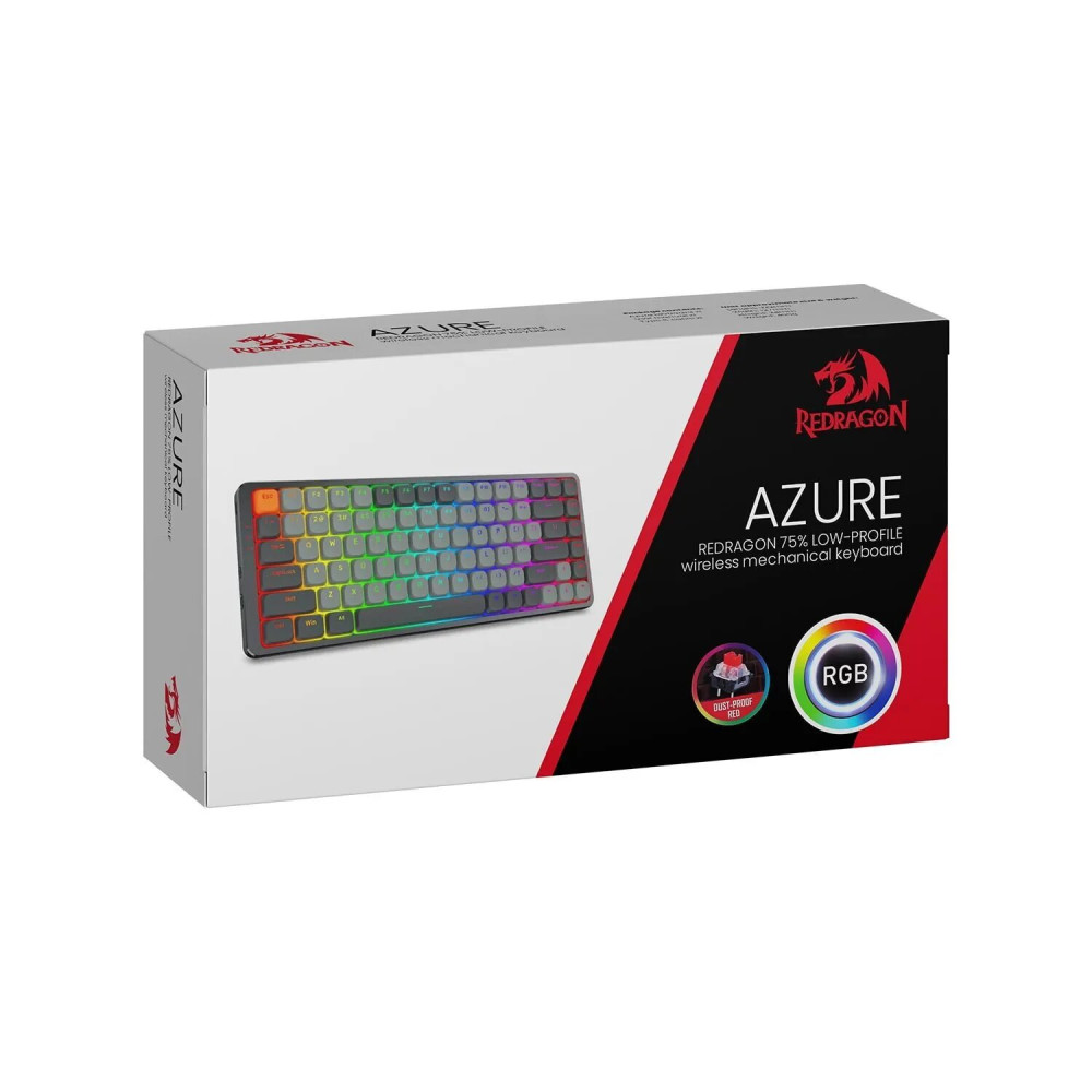 TECLADO GAMER REDRAGON K652GG AZURE WIRELESS