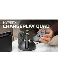 CARGADOR HYPERX DE CONTROLES NINTENDO SWITCH CHARGEPLAY QUAD BASE