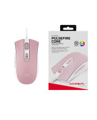 MOUSE GAMER HYPERX PULSEFIRE ROSADO-BLANCO USB RGB GAMING