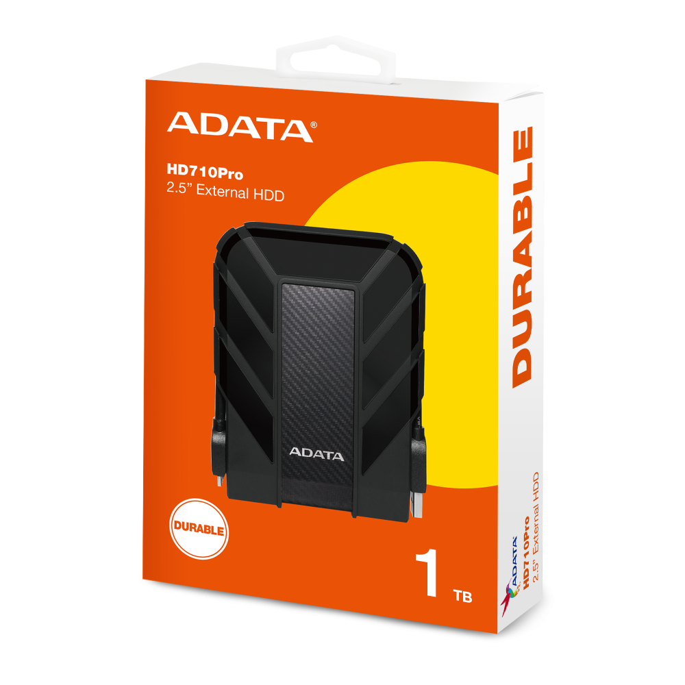 DISCO DURO ADATA 1 TB HD710 PRO NEGRO EXT USB 3.1 2,5" ANTICHOQUE AHD710P-1TU31-CBK