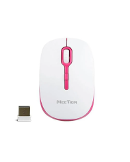 MOUSE MEETION R547 WIRELESS ROJO / BLANCO 1600DPI 2.4Hz 10M / MT-R547