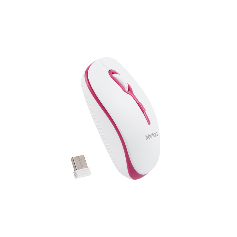 MOUSE MEETION R547 WIRELESS ROJO / BLANCO 1600DPI 2.4Hz 10M / MT-R547