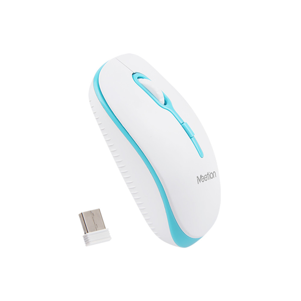 MOUSE MEETION R547 WIRELESS BLANCO/AZUL 1600DPI 2.4Hz 10M  /MT-R547