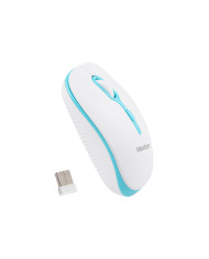 MOUSE MEETION R547 WIRELESS BLANCO/AZUL 1600DPI 2.4Hz 10M  /MT-R547