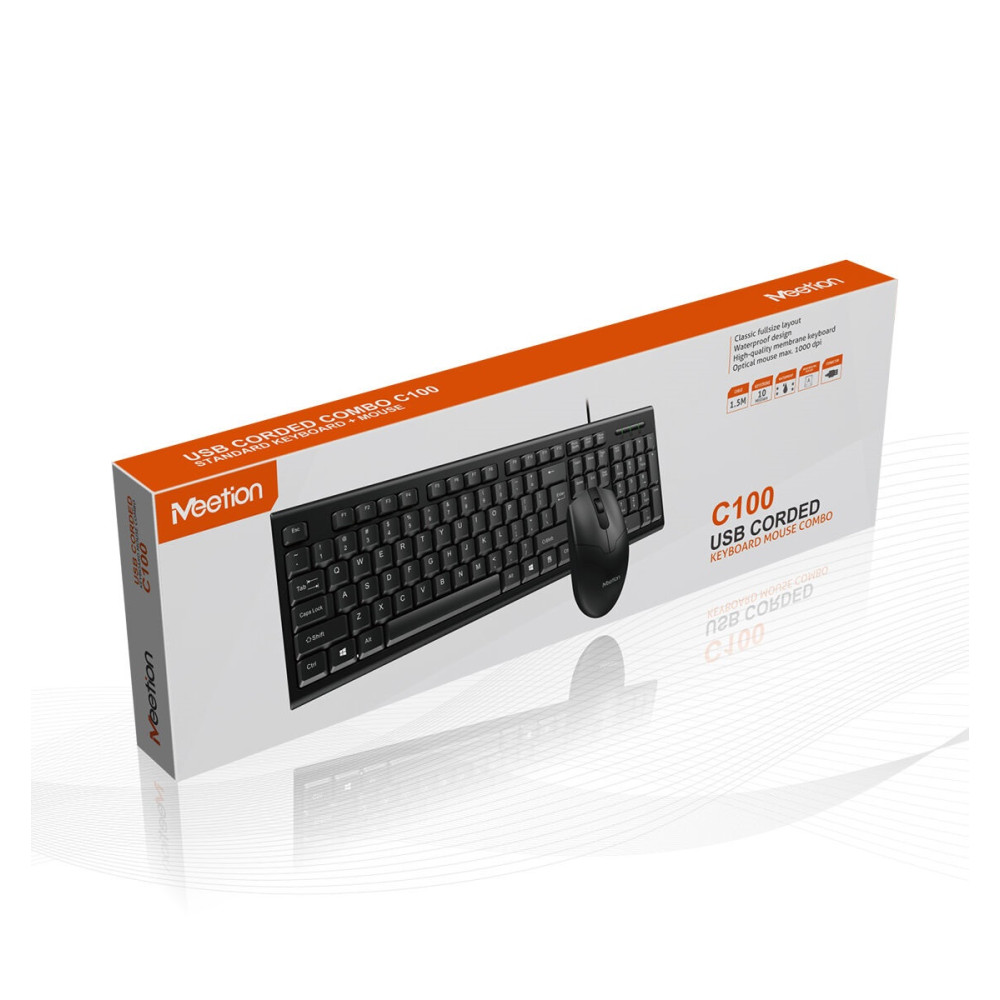 DESKTOP KIT MEETION MT-C100 USB  TECLADO Y MOUSE