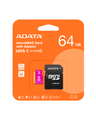 MICROSD ADATA 64GB GB UHS-I CLASE 10 MORADO/NARANJA FHD