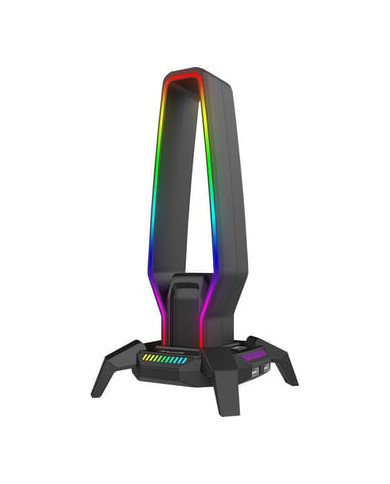 SOPORTE MARVO HZ-10 RGB AURICULAR TOUCH 3USB