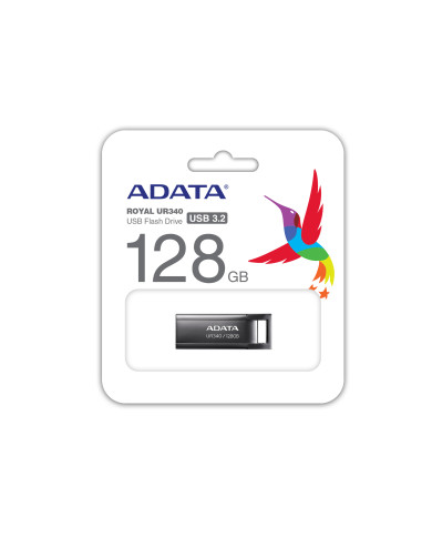 PENDRIVE ADATA 128GB NEGRO METALICO UR340 USB3.2
