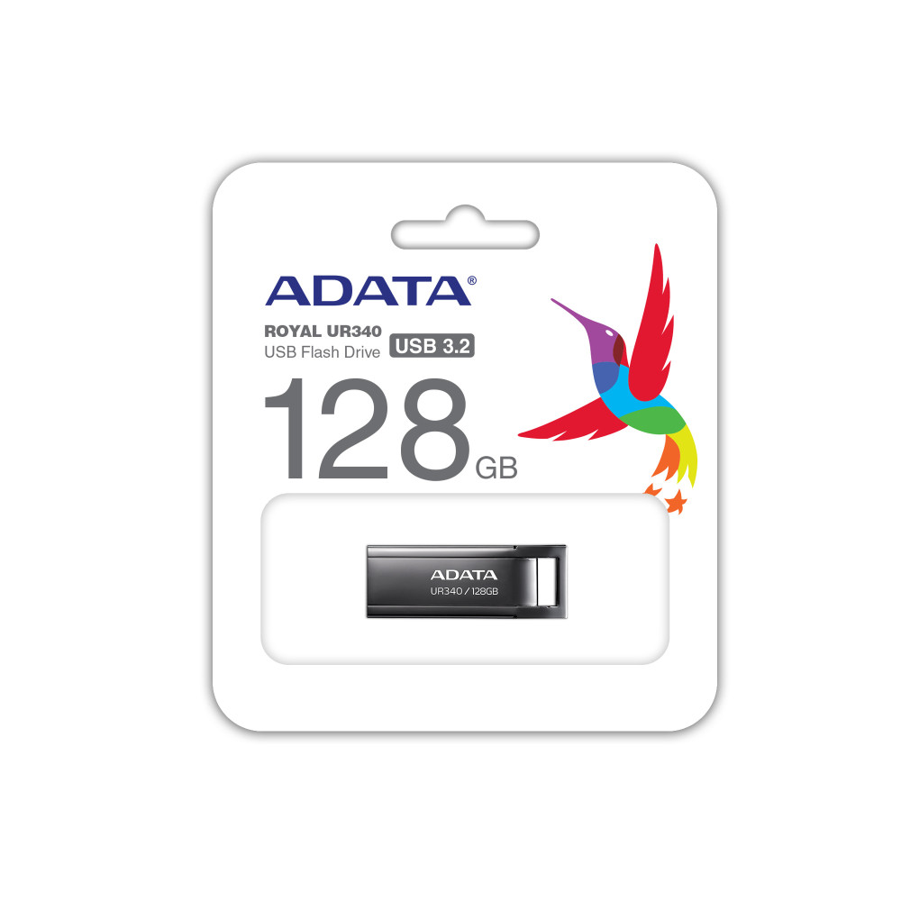 PENDRIVE ADATA 128GB NEGRO METALICO UR340 USB3.2