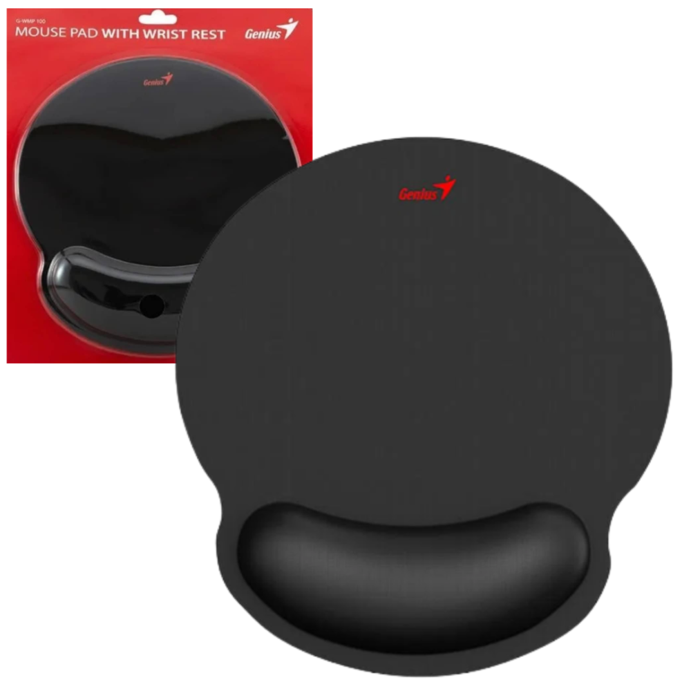 MOUSE PAD GENIUS G-WMP 100 NEGRO CON APOYA MANOS