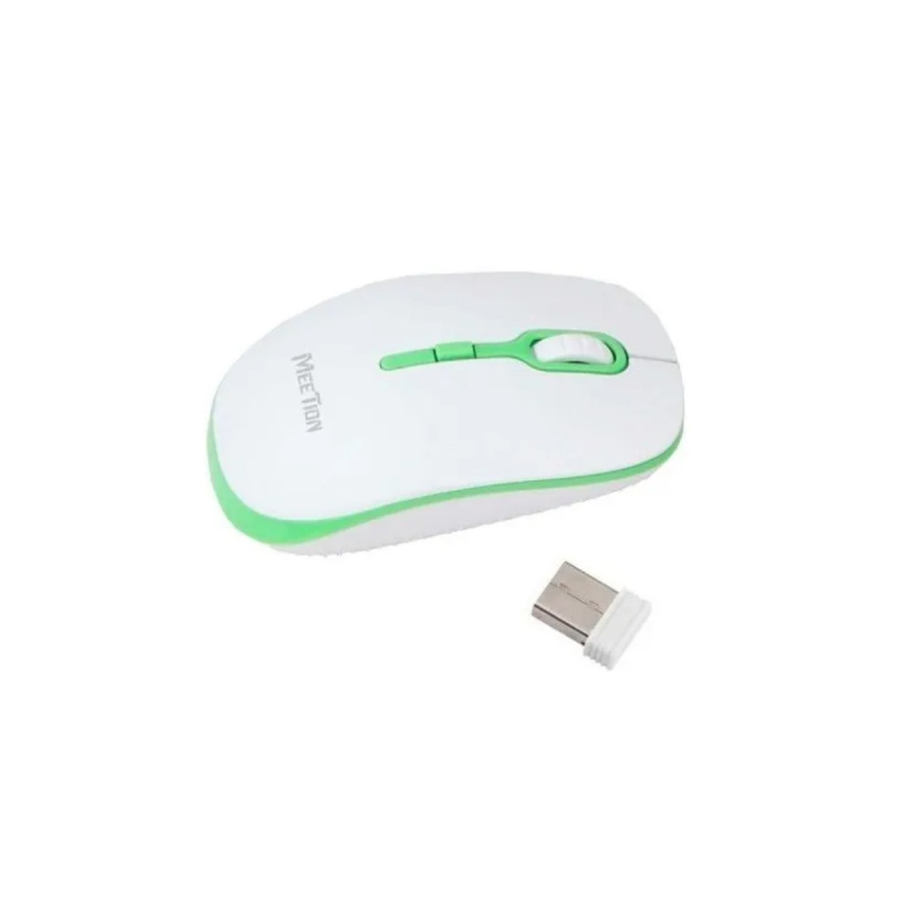 MOUSE MEETION R547 WIRELESS VERDE/BLANCO