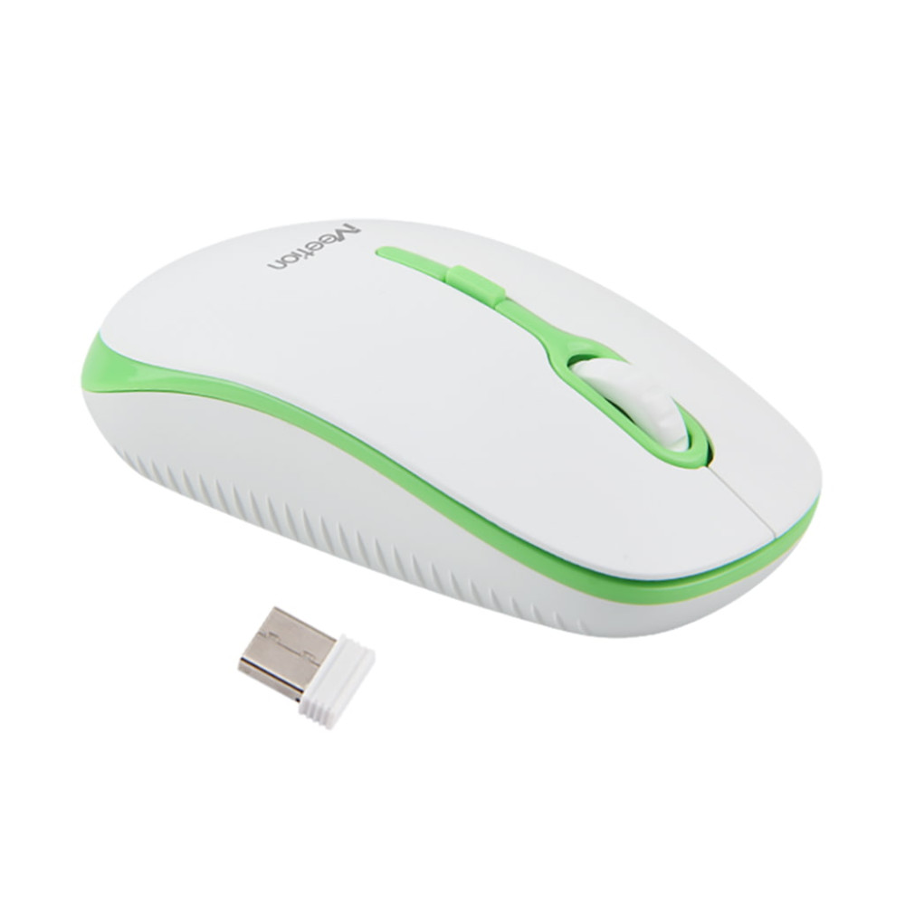 MOUSE MEETION R547 WIRELESS VERDE/BLANCO