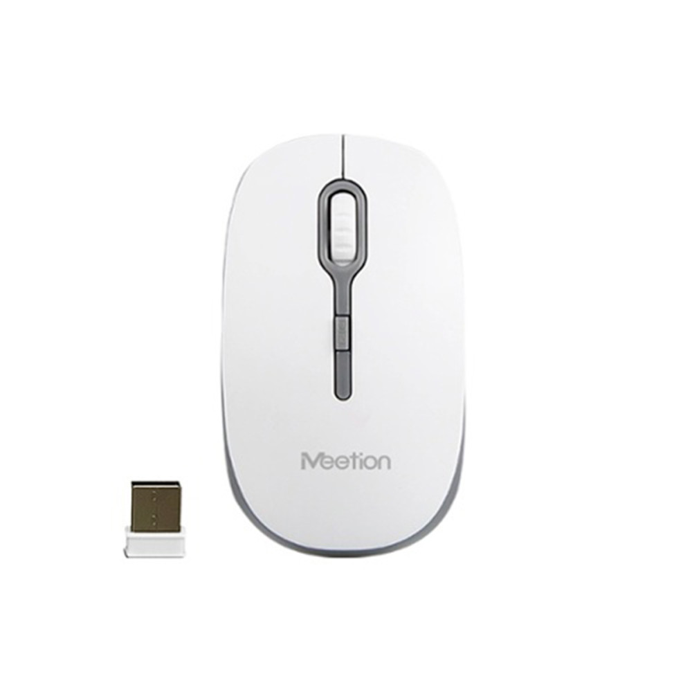 MOUSE MEETION R547 WIRELESS GRIS/BLANCO