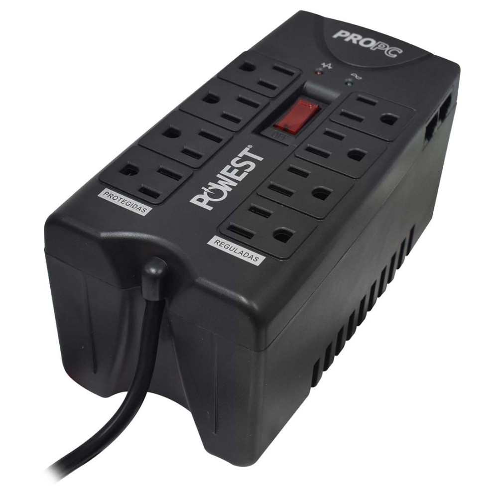 REGULADOR DE VOLTAGE POWEST PRO PC 1000VA