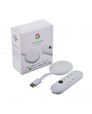 GOOGLE CHROMECAST + GOOGLE TV UHD BLANCO + CONTROL