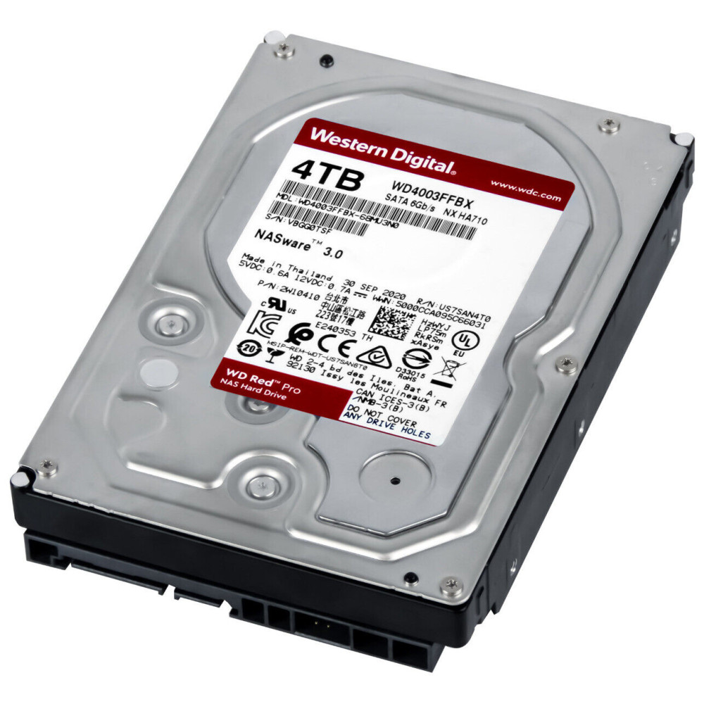 DISCO DURO WD 4TB RED PRO 7200RPM 3.5" NAS INTERNO