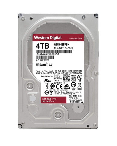 DISCO DURO WD 4TB RED PRO 7200RPM 3.5" NAS INTERNO