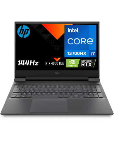 LAPTOP GAMER HP VICTUS 16-R0073CL / PROCESADOR CORE i7-3700HX / 32 GB RAM DDR5 / 1 TB SSD /  8GB RTX4060 / 16.1" FHD IPS