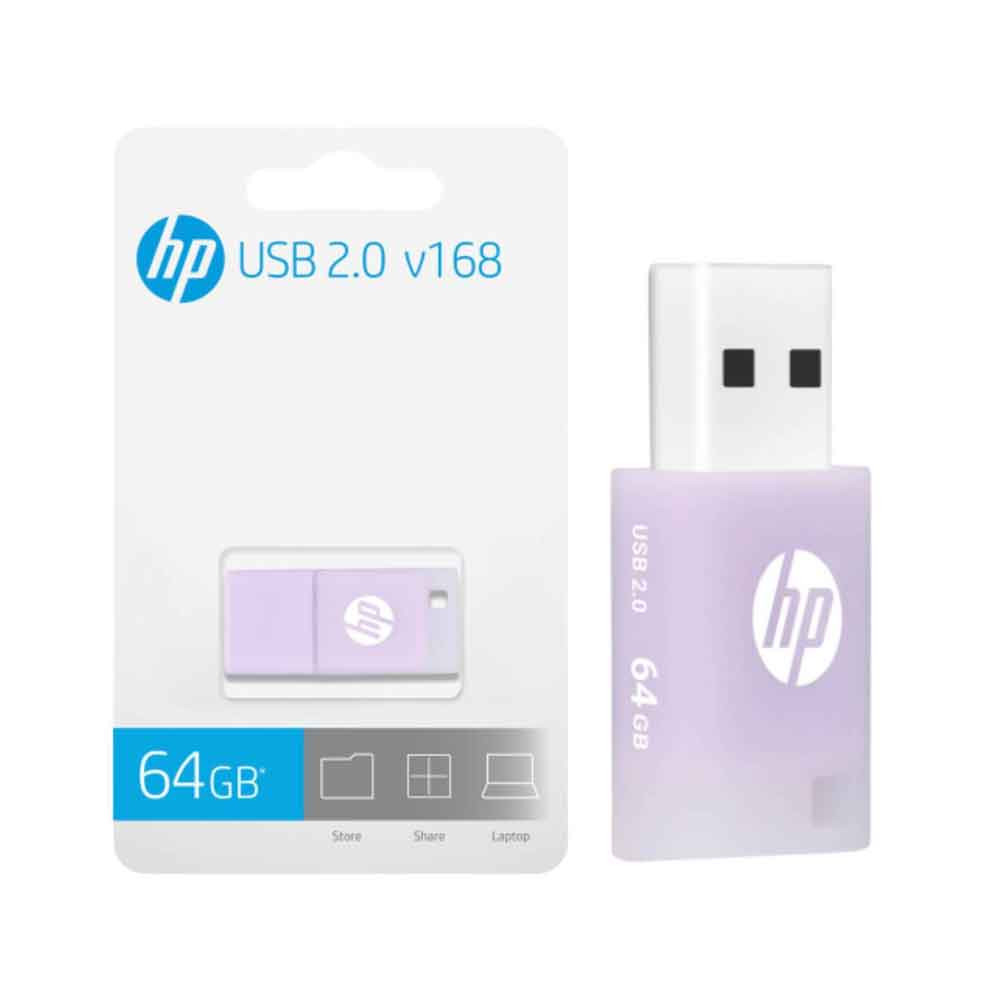 PENDRIVE HP 64GB V168 PURPURA USB2.0