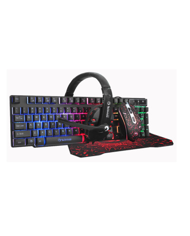 COMBO MARVO CM370 4 EN 1 TEC+MOU+AUD+MOUSEPAD