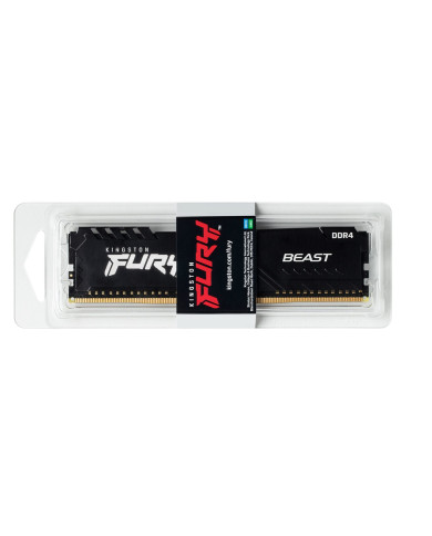 MEMORIA KINGSTON 8GB 3200MHz DIMM HYPER FURY BEAST NEGRA KF432C1688/8