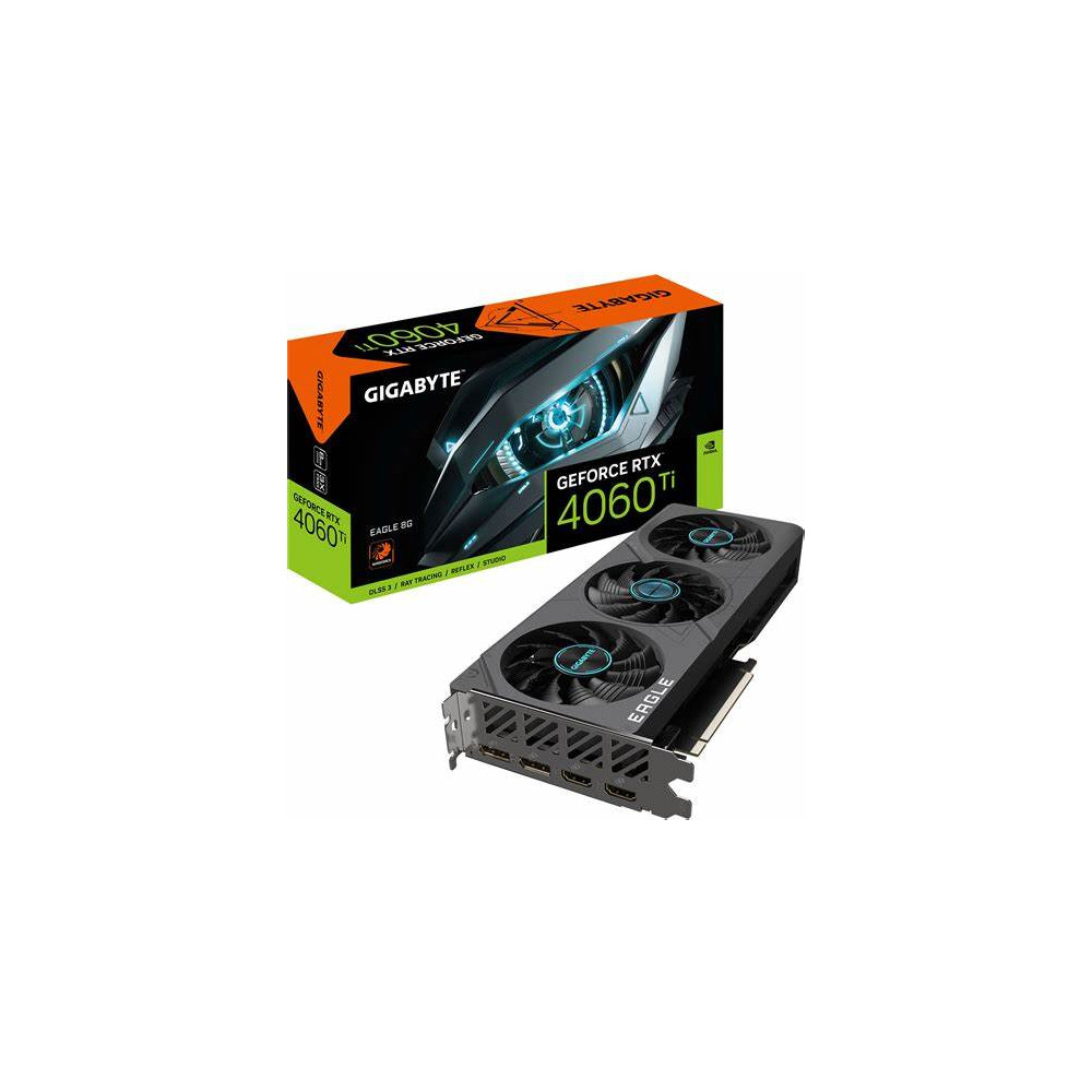 TARJETA DE VIDEO GAMER GIGABYTE 8GB RTX 4060ti EAGLE WINDFORCE