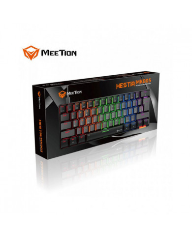 TECLADO  MECANICO MEETION MK005 HESTIA MECH NEGRO BLUE-SWITCH / 20-02-055