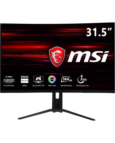 MONITOR GAMER MSI 32" CURVO G32CQ4 E2 WQHD 170Hz 1MS