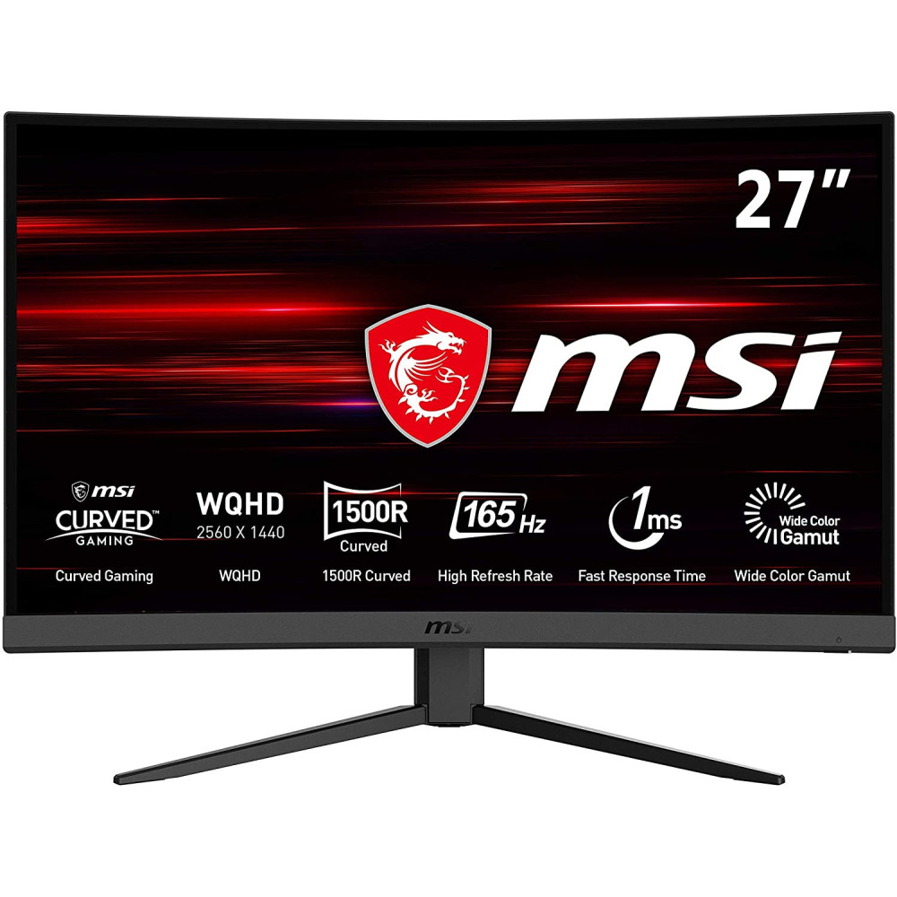 MONITOR GAMER MSI 27" CURVO G27CQ4 E2 WQHD 170Hz 1MS