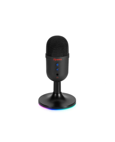 MICROFONO MARVO MIC-06 BK BLAST 40 RGB GAMING 3.5MM + USB