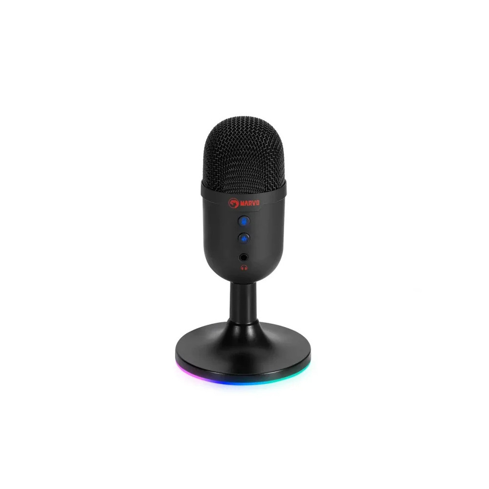 MICROFONO MARVO MIC-06 BK BLAST 40 RGB GAMING 3.5MM + USB