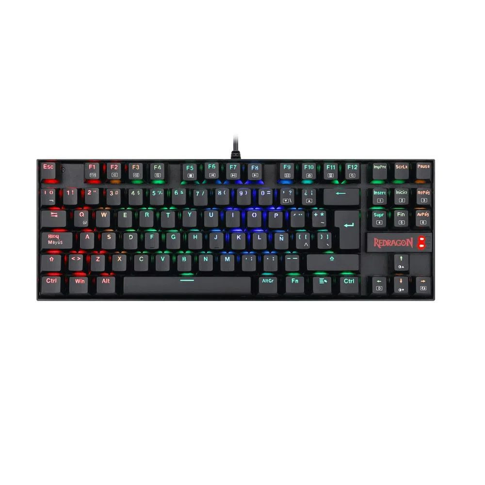 TECLADO REDRAGON K552W RGB NEGRO KUMARA BLUE-SWITCH ES MECANICO