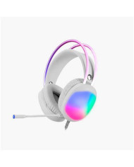 HEADSET MARVO HG8959 RGB TRANSPARENTE BLANCO