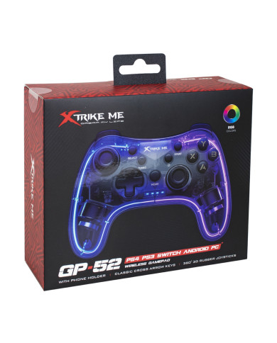 GAMEPAD XTRIKE ME GP-52 WIRELESS RGB