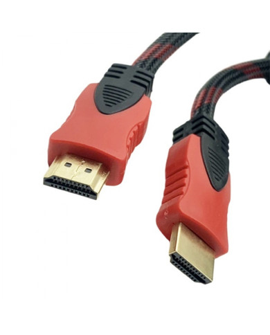 CABLE HDMI REFORZADO 1.5M CON FILTRO ROJO