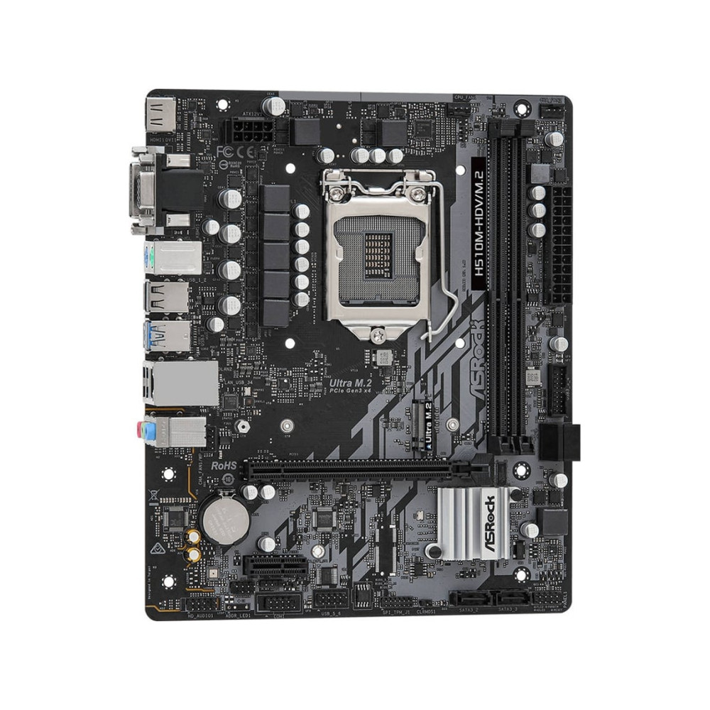 MAINBOARD ASROCK H510M-HDV / M.2 10/11 GEN LGA1200