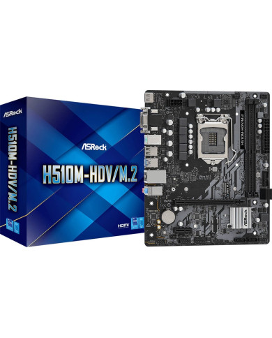 MAINBOARD ASROCK H510M-HDV / M.2 10/11 GEN LGA1200